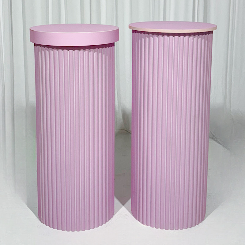Pink Ripple Plinths