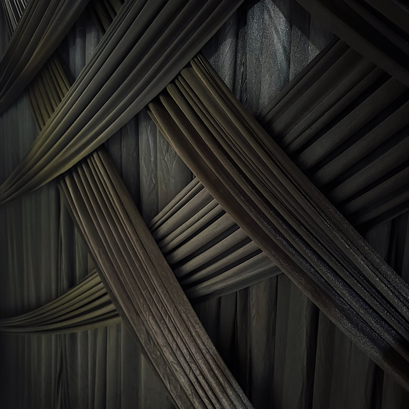 Black 3x3m Lattice Pattern Draping